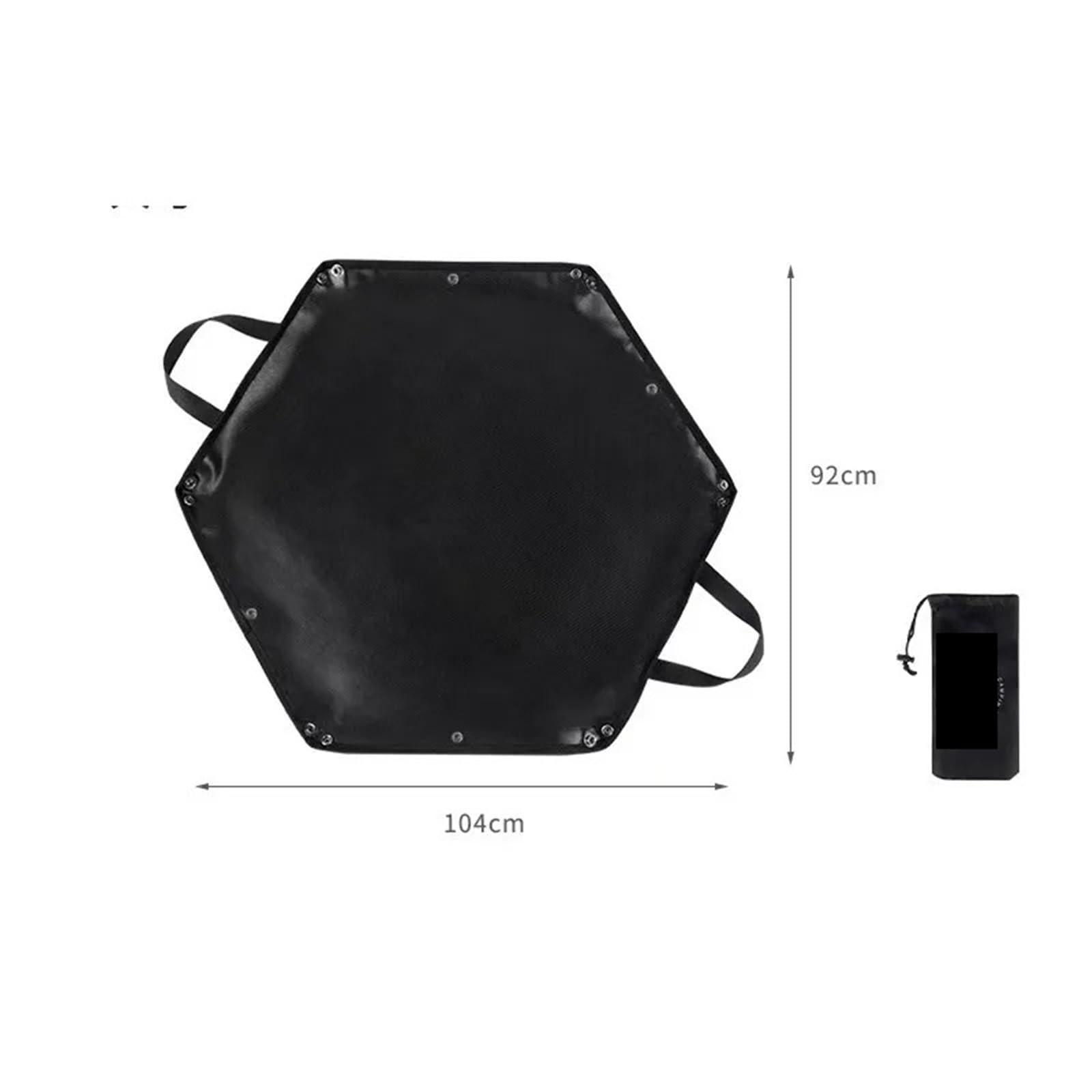 Feuerfeste Campingmatte, Grill-Lagerfeuer, flammhemmendes feuerfestes Tuch for Picknicks, hochtemperaturbeständige Silikon-Bodenmatte für BBQ Grills,Camping(104x 92cm)