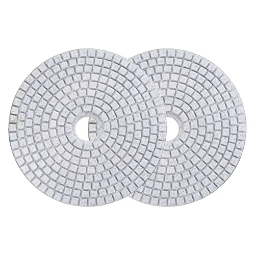 Image of uxcell Diamond Polishing Pad 5-Inch 50 Grits Wet /Dry Grinding for Stone Concrete Marble Countertop Floor 2pcs