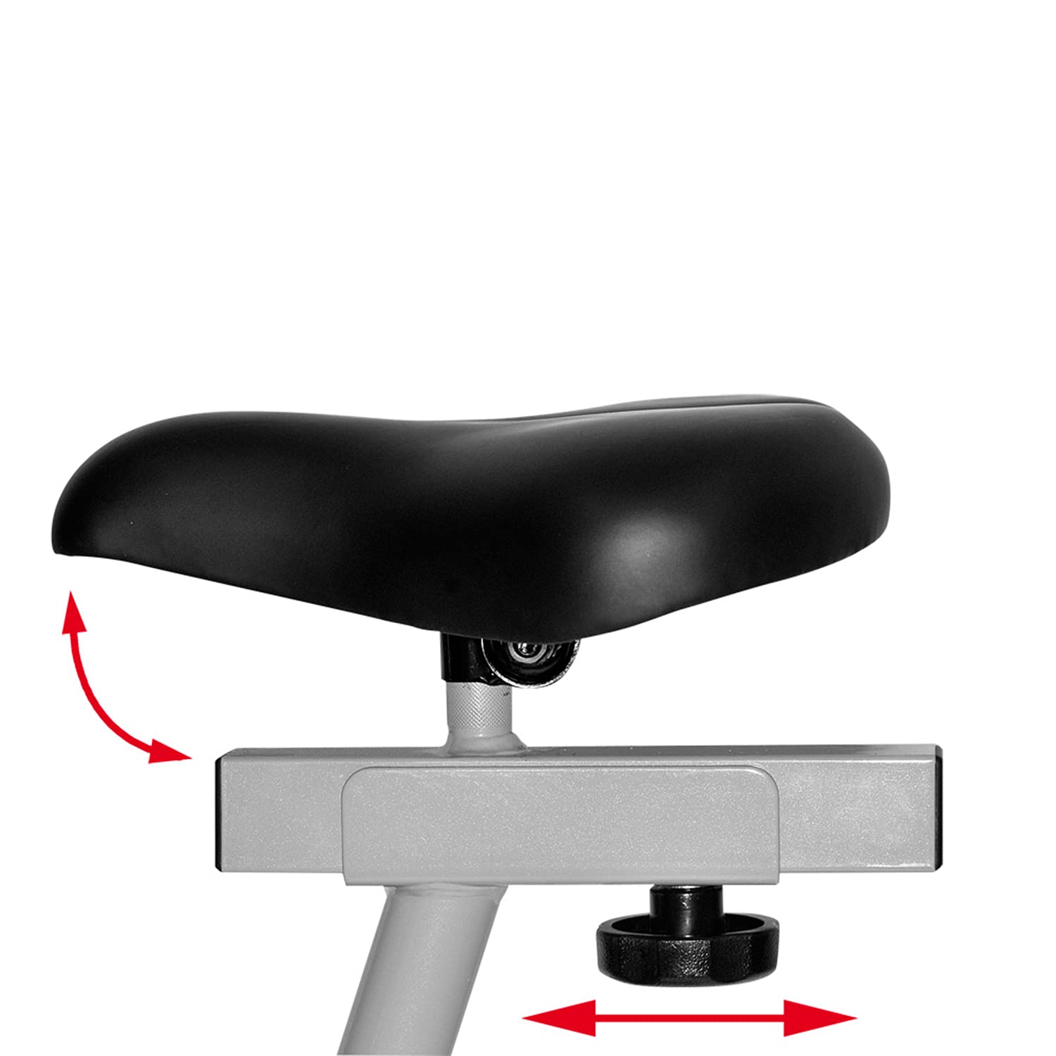 Christopeit Heimtrainer Fahrrad Ergometer AL 2, bis 150kg, 24 Widerstandsstufen, 9kg Magnet-Bremssystem, leise, Soft-Touch-Computer, Handpulssensoren, Tablet-Halterung, silber Sport & Freizeit