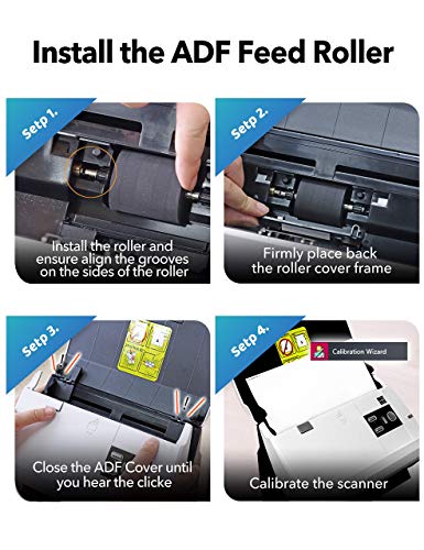 Plustek Separation Pad And Pickup Roller Assembly Kit 27-K58-0221A120,Include 27-K58-0201A110 X1 + 27-K58-0225A110 X1, For Smartoffice Ps30D #TOP4