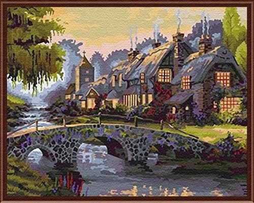 Gatyztory DIY Oil Painting Paint by Number Kit for Adults Boys Girls Gifts(Sunset)