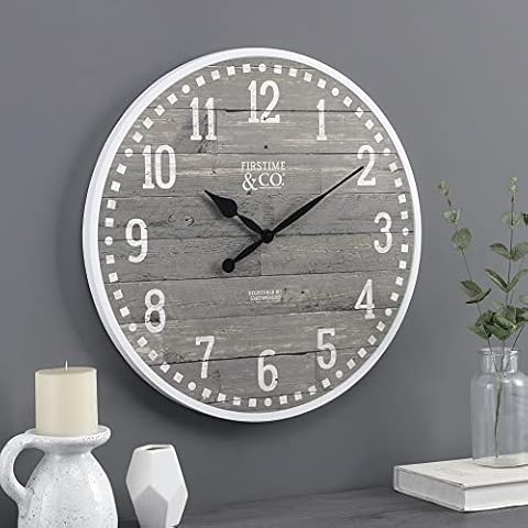 FirsTime & Co. 20" Arlo Gray Wall Clock Cover