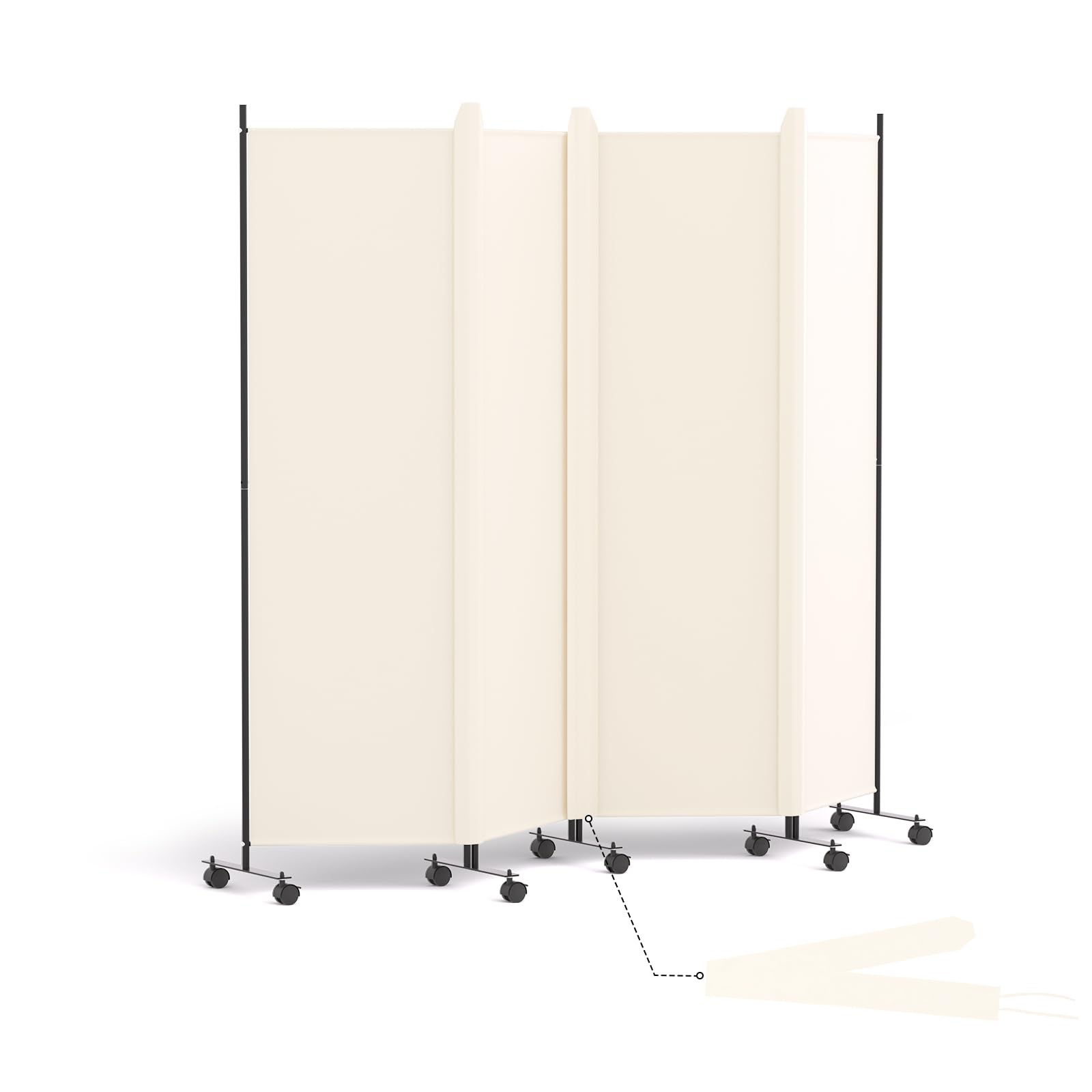 Amazon｜HIDODO パーテーション 4連タイプ間仕切り 高さ178cm 幅223cm