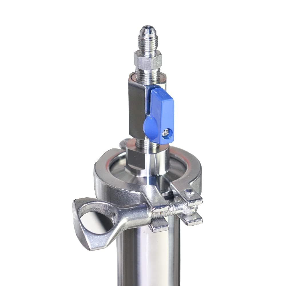 90G Vakuumkammer-Kit aus Edelstahl mit Stativ Hochsichere Industrieausrüstung zur Extraktion von Essenzen aus Pflanzenblättern Geschlossenes Vakuumröhrensystem