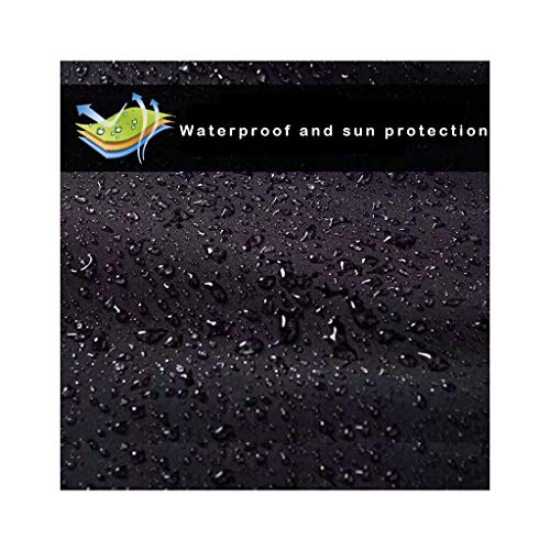 Image of J&C Tire Cover 420D Tire Storage Bag Waterproof Spare Tire Bag Tote Protective Cover Seasonal Tire Cover for Car Tire (black-47x32in)