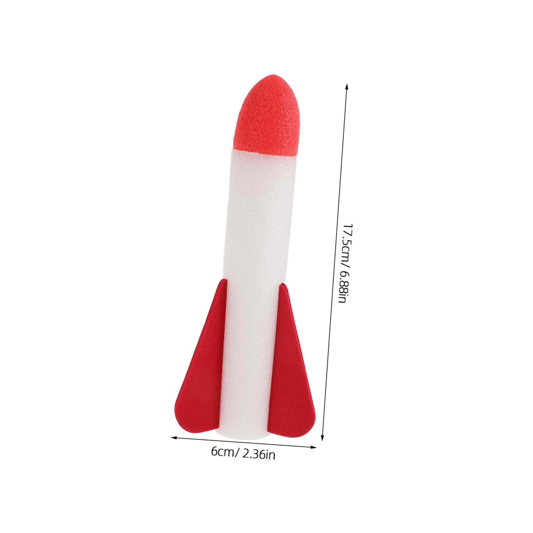TOYANDONA Lance-Roquettes À Pédale avec 6 Fusées en Mousse Lumineuses Jouet De Plein Air Mixte pour Enfants Fêtes Foraines Et Anniversaires