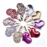 Girls Hair Clips Snap Barrettes Shining Stars and Hearts Metal Accessories Hairpins for toddlers, 2.5 Inch