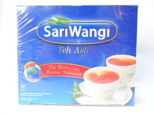 Sari Wangi Teh Asli, Indonesian Black Tea, 50teabags (Pack of 1)