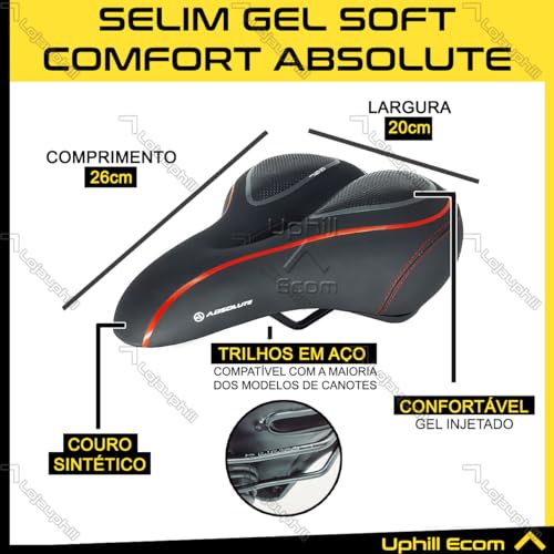 Selim Comfort Gel Molas De Elastômero