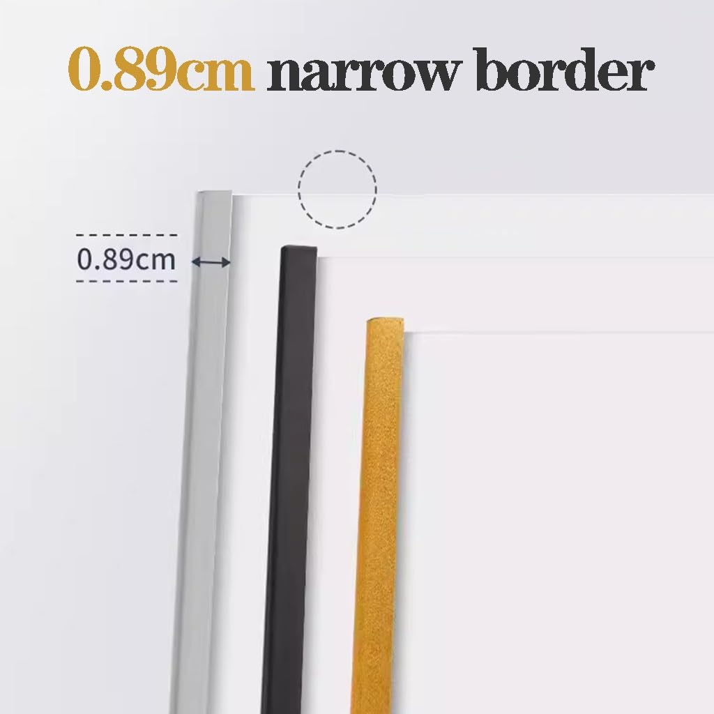 Soporte de Pedestal para Carteles con Base de Acero sólido Resistente, Soporte de Suelo Ajustable para Carteles Verticales y horizontales(Oro A4)