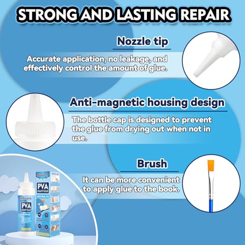 image for Mosconly PH Neutral PVA Glue, 8.5 Oz Art Precision Craft Glue, Archiva
