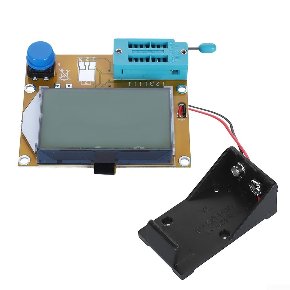 LCRT4 Transistor Tester Testbereich Induktor Dual Diode Einstellbares Potentiometer ESR Digital Transistor Tester Widerstand Kondensator Diode mit Gehäuse