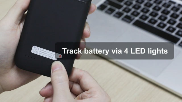 Custodia Batteria Per IPhone 12 Mini - 5200 MAh, Ricaricabile USB-C, Sottile In Silicone, Colore Nero