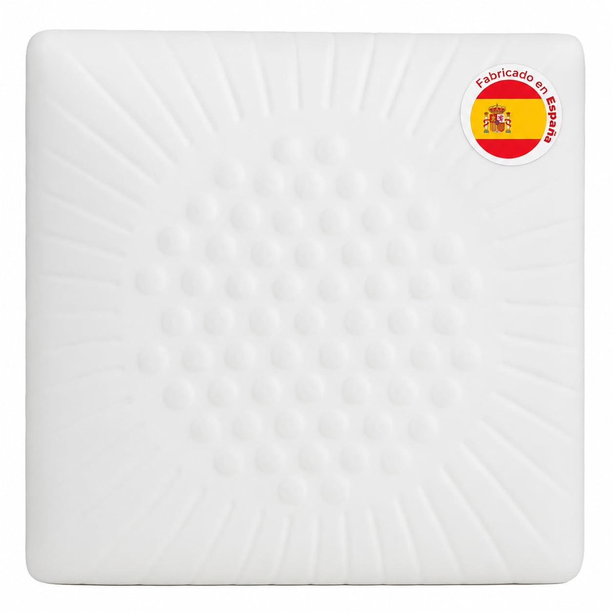 Aznar Almohada Cojin Viscoelastico para Lectura Respaldo Ergonomico con Soporte Lumbar Brazos Laterales Comodo para Cama Sofa Descanso Ver Television 60x60 cm