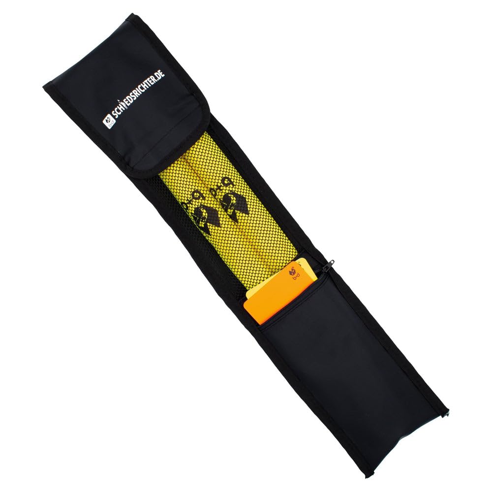 b+d Bolso Asistente Árbitros Línea Béisbol Funda Piel Sintética Grande Rojo Amarillo