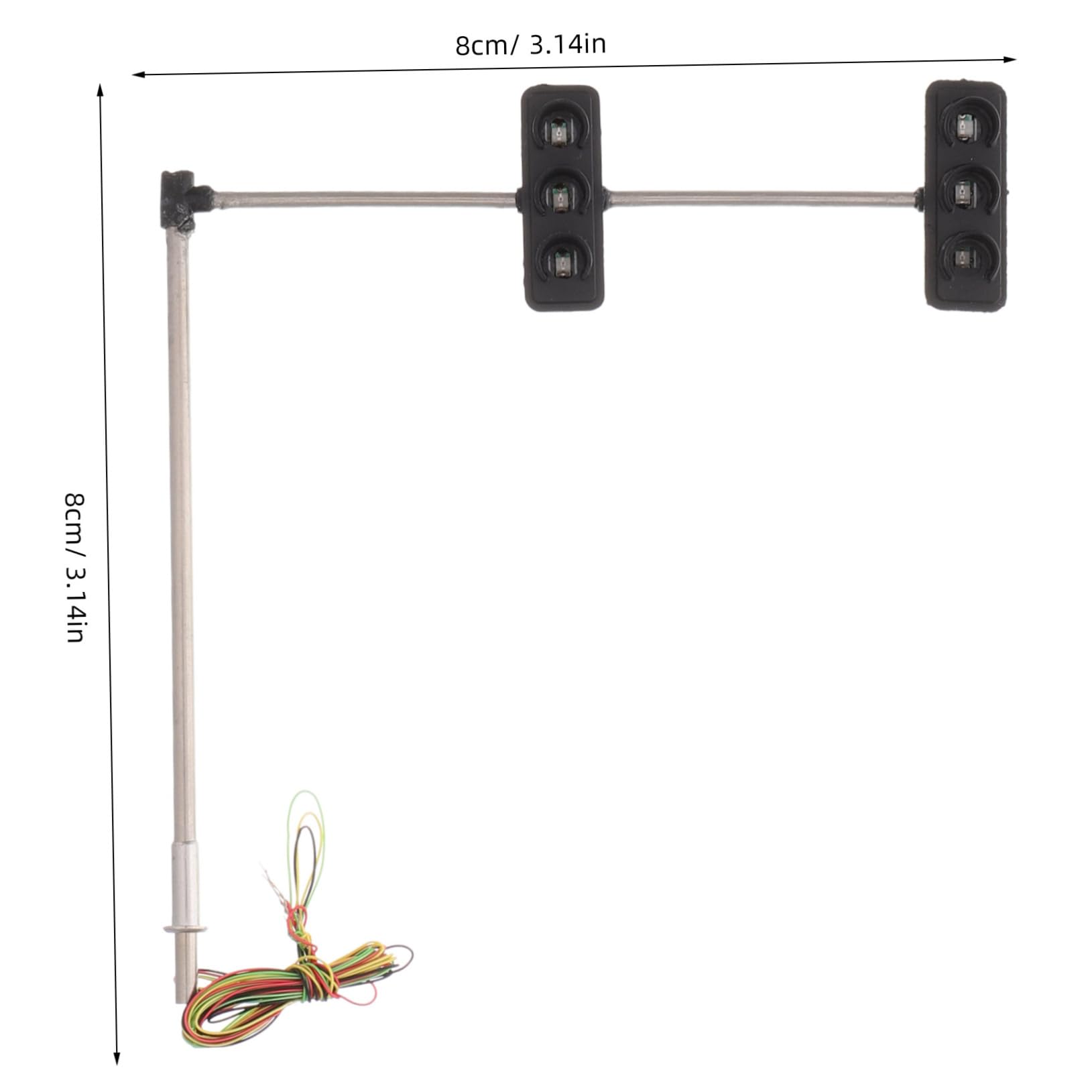 KONTONTY Street Light Model for Architectural Models Traffic Signal Lamp for Sand Table Decor Realistic Miniature Simulation Light with Fine Craftsmanship and Detailed Design
