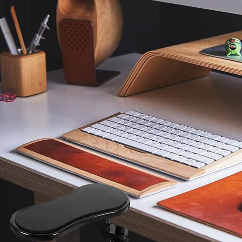 Repose poignet ergonomique rotatif pour bureau et support coude de clavier - 3