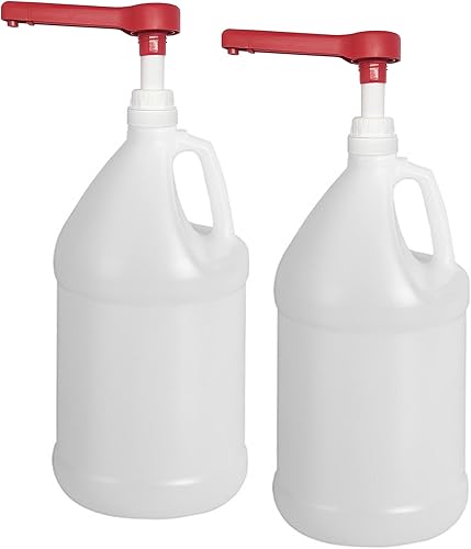 Vista 15 de Rani Containers - Jarra de plástico de polietileno de alta densidad de 1 galón con caja reselladora y tapas resistentes a los niños, uso doméstico