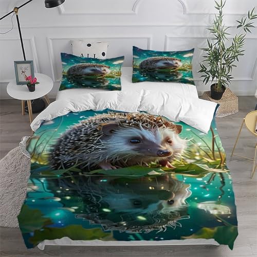 Housse de couette hérisson double douceur pour de tendres nuits étoilées