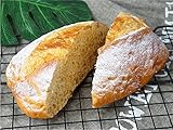 UXOWOXU 2 piezas de pan biselado falso de masa madre artificial decoración modelo panadería fotografía utilería (Pain Blanc paysan)