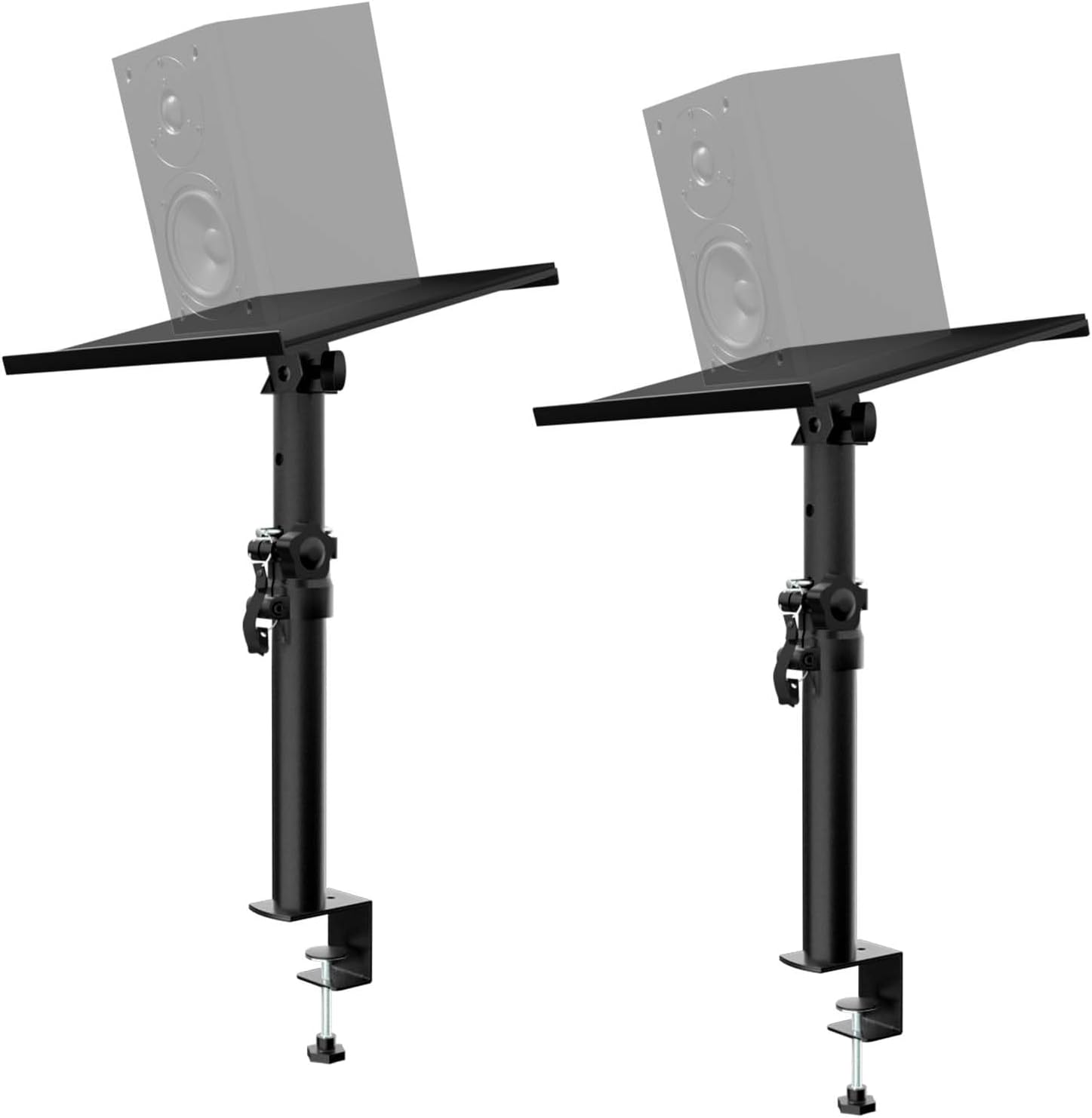 Studio Monitor Stands Pair Adjustable Height and tilt Angle,Heavy Duty