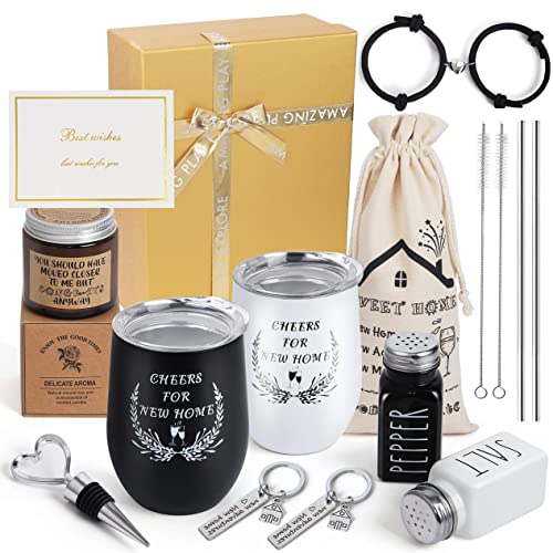 Housewarming-Gifts-Kit-New-Home-House-Warming-Gift-Basket-for-first-Home-Housewarming-Funny-Gift-Ideas-for-Couple-Friends-Wine-Tumbler-Candles-Keychains-Kitchen-Supplies-New-House-Gift-Boxes