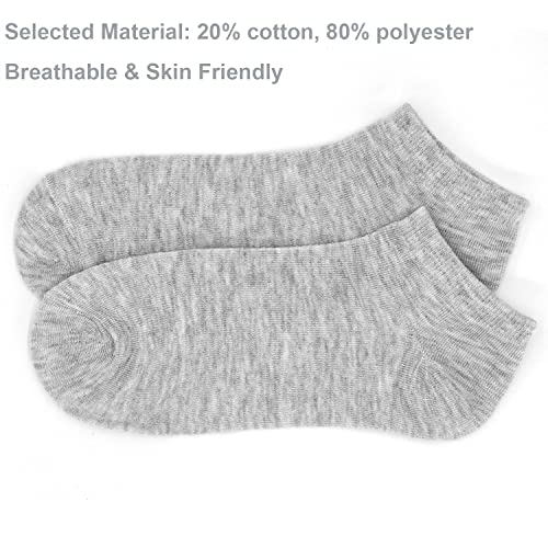 KimYoung 10 Pairs Low Cut Disposable Socks for Travel Portable Stretchy Cotton Blend Socks for Sport Business Travel for Men and Women (20% Cotton Socks)2