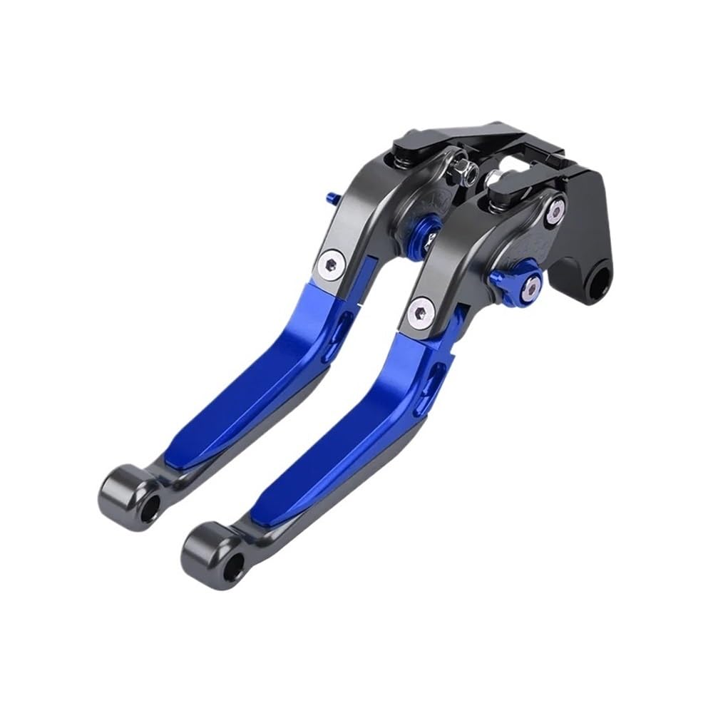 DJSHUOY Handlebar Brake Lever for Jinpeng 502 TRK502 TRK 502X Clutch Lever Brake Lever Set Adjustable Foldable Extendable Handle Levers Motorcycle(Grey-Blue)