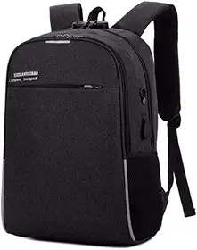 Mochila com cadeado Anti Furto Roubo Notebook com Cabo Usb Cadeado e Senha (PRETA)