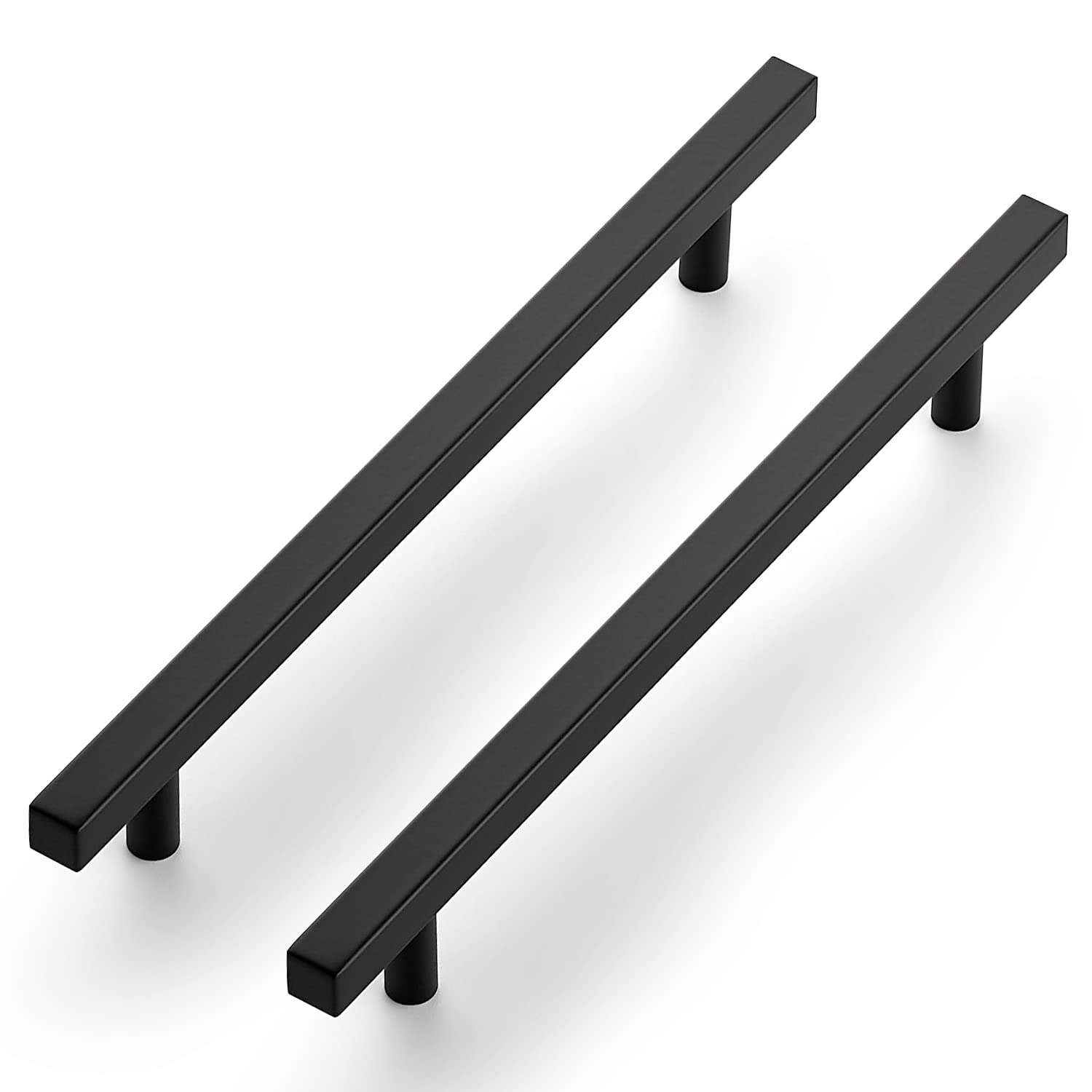 Ravinte Black Cabinet Handles 15 Pack 7-1/2 inch Matte Black Square ...