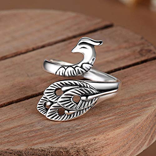 Adjustable Knitting Loop Crochet Ring,Advanced Phoenix Ring, Loop Knitting Accessories,Yarn Guide Finger Holder Knitting Thimble Knitting Loop Ring Crochet Ring (Advanced Phoenix)