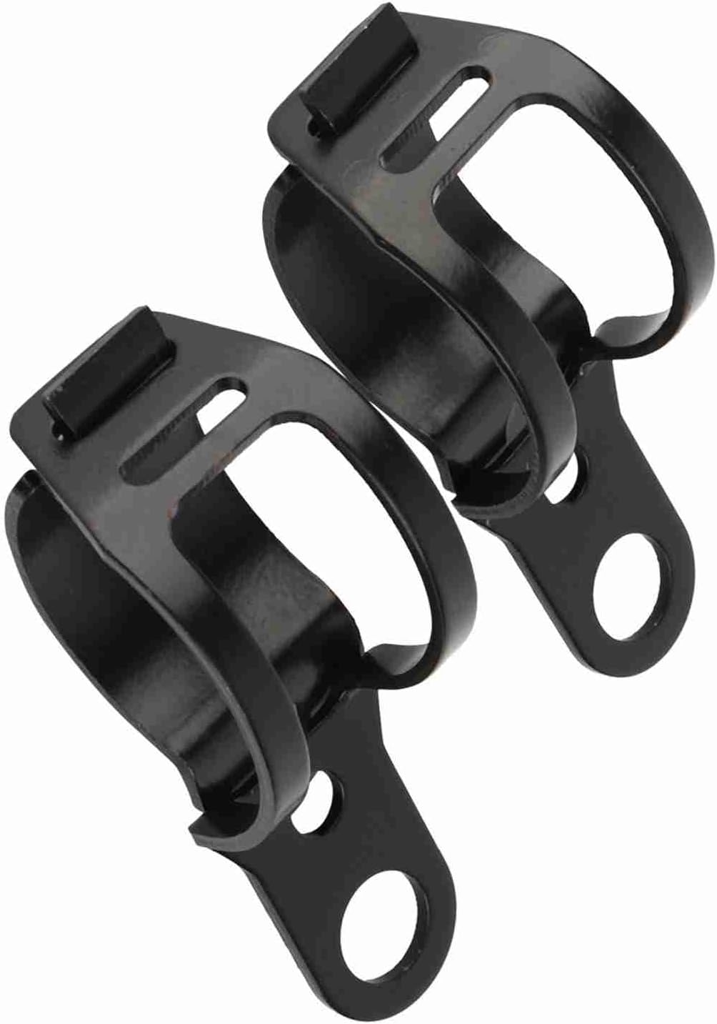 Karlak Motorbike Turn Signal Bracket Motorcycle Turn Signal Mount Bracket Front Fork Relocation Clamps Adjustable 30-43mm Black with Mounting Bolts for Motorcycle Fork Tubes