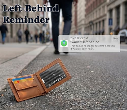 Wallet Tracker Card Compatible with Apple Find My - image 3