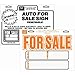 HY-KO PRODUCTS 602 AUTO FOR SALE SIGN 8X12