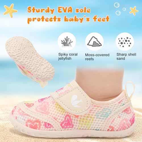 Image of FEETCITY Toddler Water Shoes Boys Girls Swim Shoes Quick Dry Kids Aqua Socks Barefoot for Beach Swimming Pool