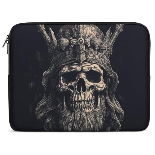 Housse antichoc pour PC 17 pouces motif hache et crâne