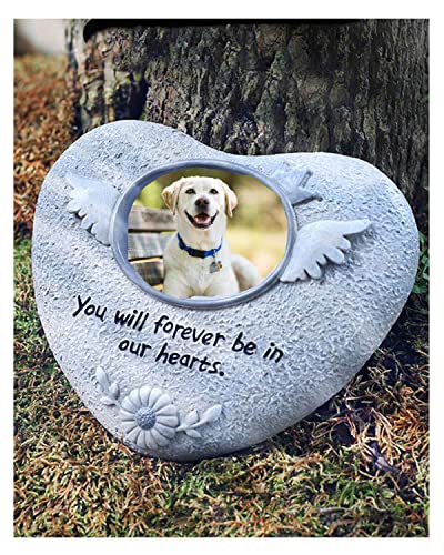 ペット墓石 ペット お墓ペットメモリアグッズ 犬 お墓 墓石 ペット 仏壇写真入れ 樹脂製 ペット墓標 仏壇 記念石犬 猫インコ小動物 写真入れ愛