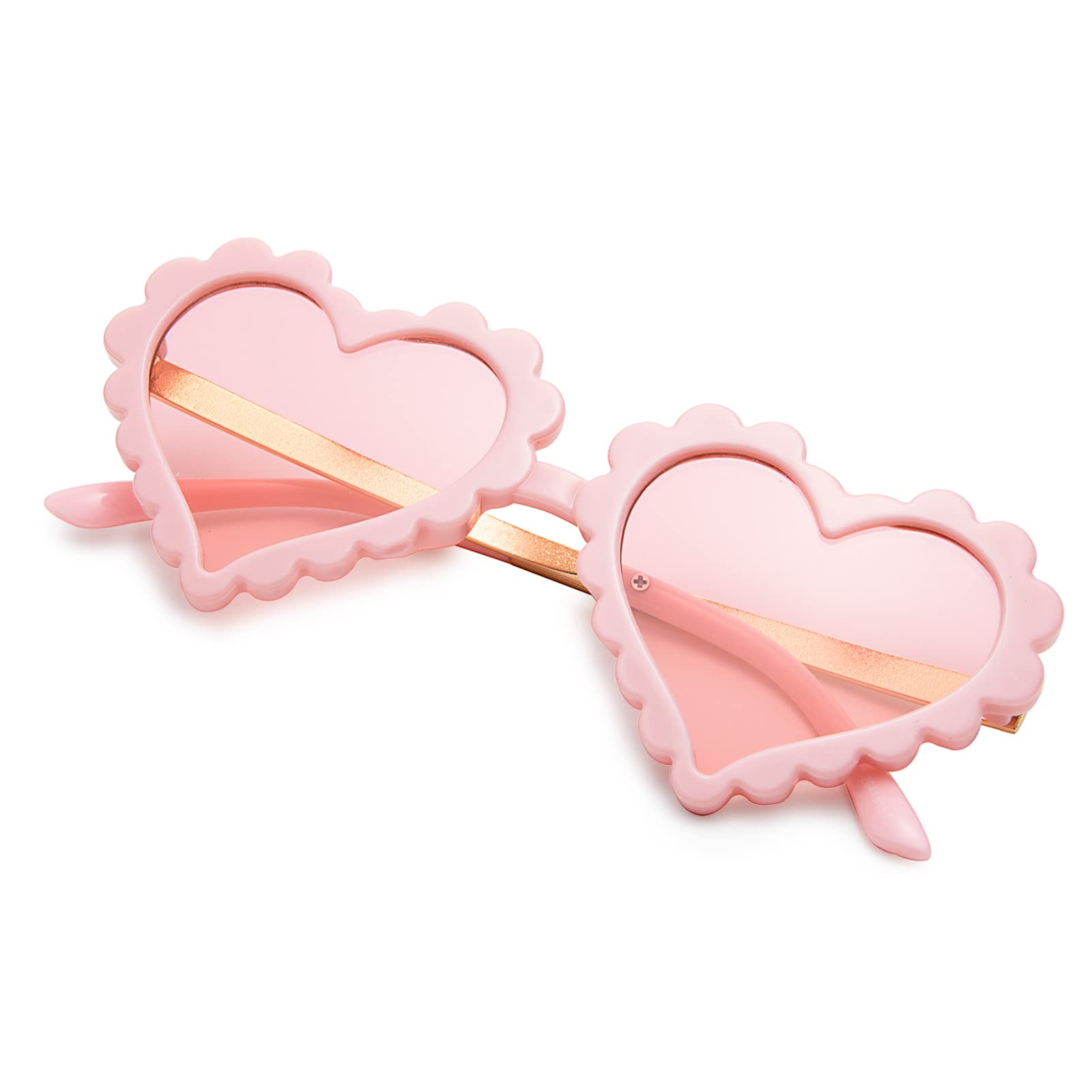 COASIONKids Heart Girls Sunglasses UV 400 Protection for Toddler Party Beach Shades Age 3-10