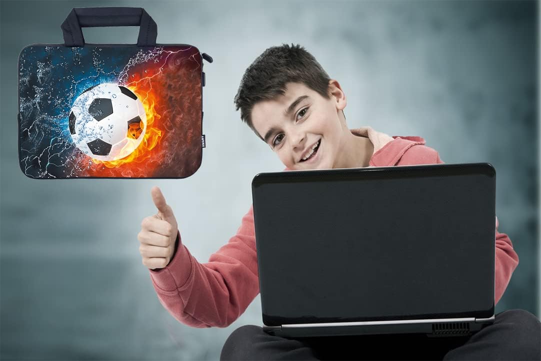 AMARY 11.6" 12 inch Laptop case Neoprene Notebook Carrying Pouch Chromebook Bags Laptop Sleeve Ultrabook Case Tablet Cover Fit Apple MacBook Air HP DELL Lenovo Asus Samsung (Soccer) - Image 7