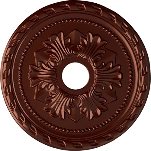 Ekena Millwork CM20PMACS Palmetto Ceiling Medallion, 20 7/8 OD x 3 5/8 ID x 1 5/8 P, Antique Copper