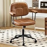 Cuir PU haut de gamme et construction robuste: Revêtement en similicuir haut de gamme durable et facile à nettoyer, associé à un cadre métallique solide et fiable. Équipé d'un vérin à gaz certifié SGS pouvant supporter jusqu'à 136 kg, il est idéal pour les tâches de bureau à domicile, offrant un confort tout au long de la journée et une stabilité fiable.