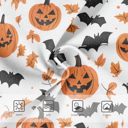 Girls Underwear Soft Cotton Halloween Pumpkin Bat Kids Panties in Sizes 2/3t, 4t, 5t, 6 and 83