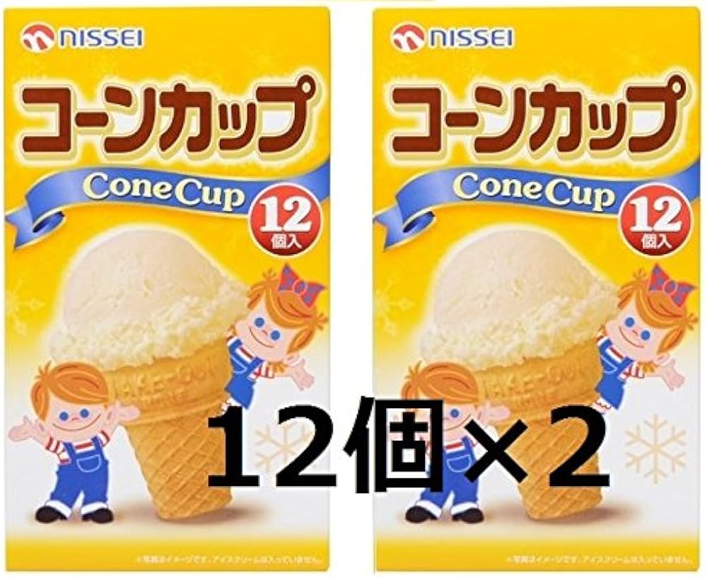 Amazon.co.jp: 日世 コーンカップ 12個入×2セット : 食品・飲料