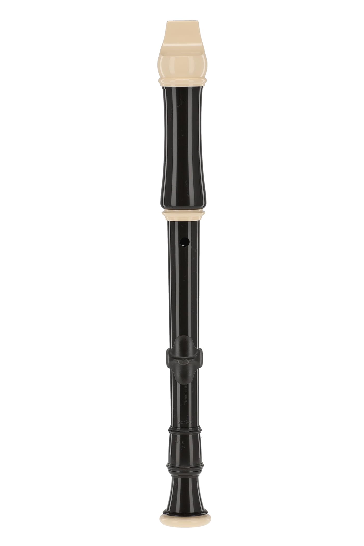 Aulos flûte à bec soprano en do Robin 204A - brun foncé/couleur ivoire - doigté allemand, avec doubles trous - avec étui, écouvillon, tableau de doigtés - repose-pouce amovible - 3 pièces