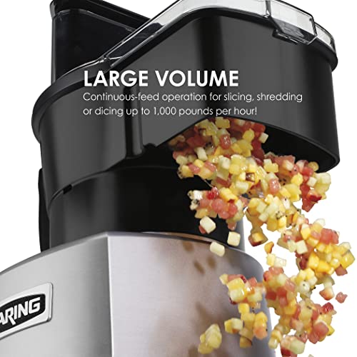 Waring Commercial Sealed Batch Bowl/Continuous Dicing Food Processor With Liquilock Seal System, 4-Quart #TOP4