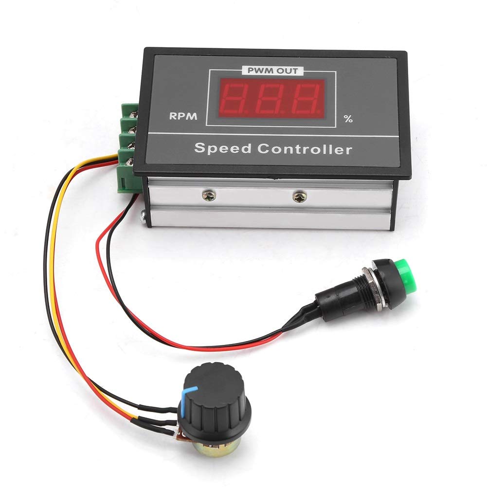 DEWIN Sterownik silnika prądu stałego, 10 szt. DC 6-60 V 12 V 24 V 36 V 48 V 30 A PWM DC regulator prędkości silnika przełącznik rozruchu