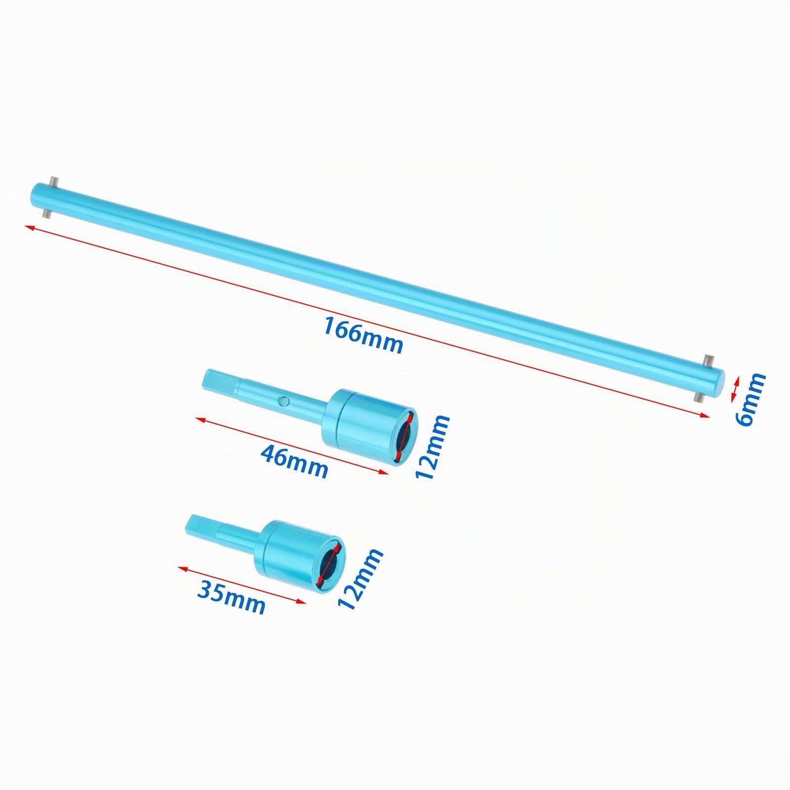 1 Set d'arbre d'entraînement et Joints Voiture Sport Plat Modèle 1/10 Aluminium Remplacement Compatible avec Tami-Ya 1/10 TT-01 TT-02 Modification Mise Niveau Voiture Télécommandée