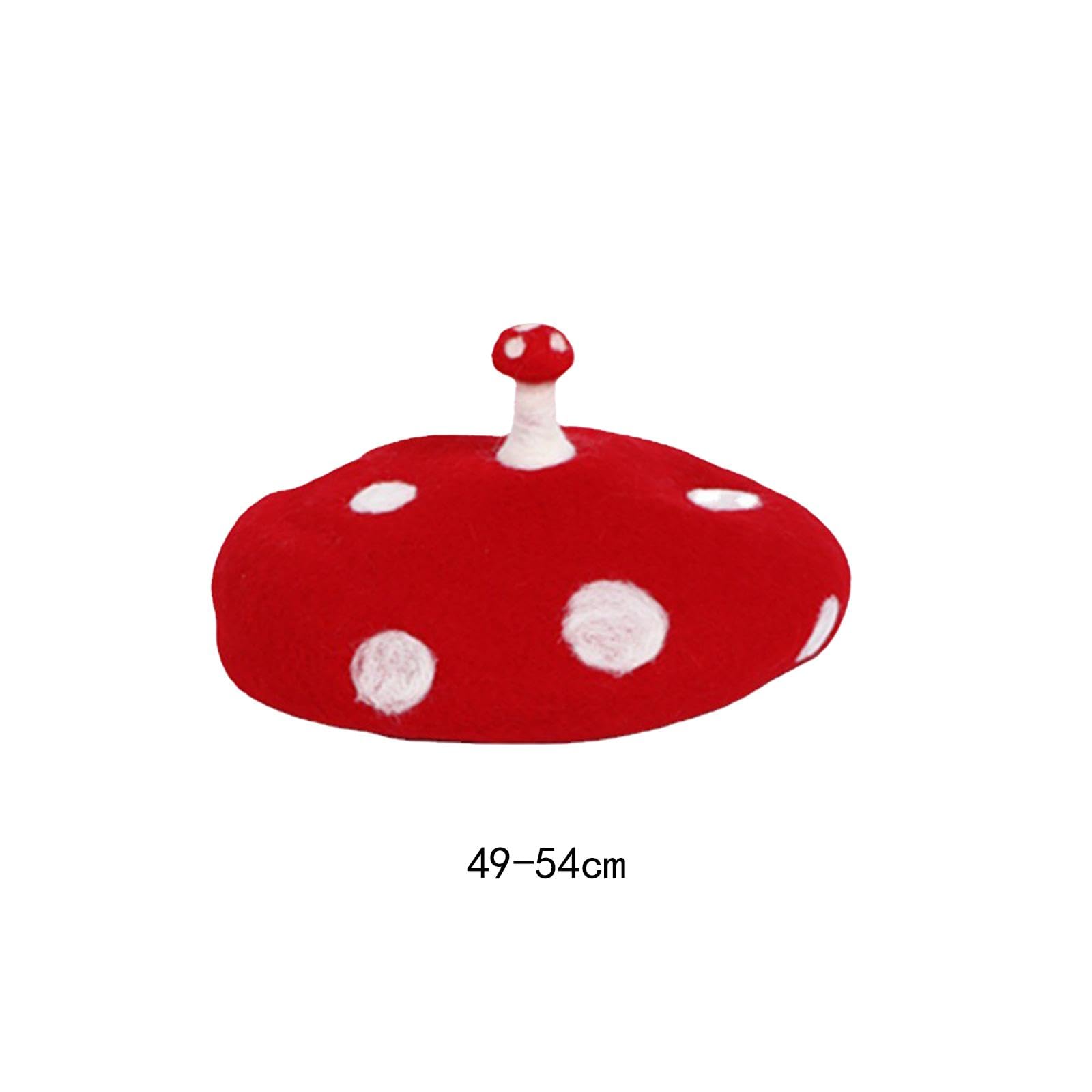 KESOTO Cappello a Berretto a Bomboniere per Feste Berretto in Lana Berretto Casual Carino Fatto a Mano in Feltro, Testa da 49 a 54 cm