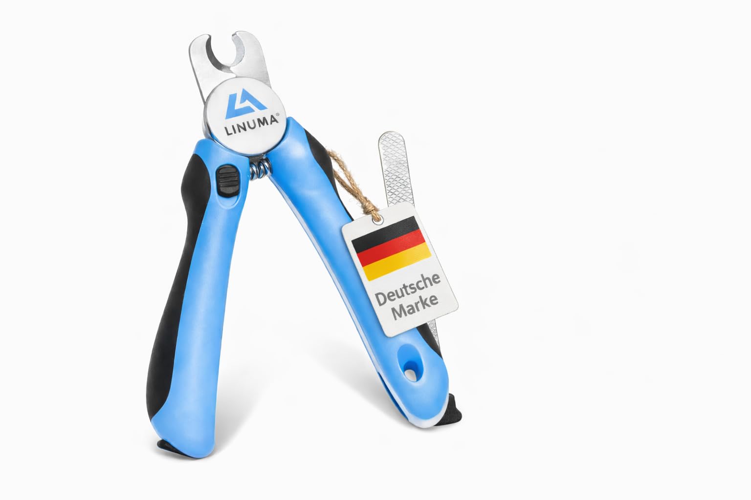Coupe-Griffes pour Chiens, Chats et Petits Animaux Coupe-Ongles Professionnel en Acier Inoxydable avec butée de sécurité, Lime à Ongles intégrée et poignée antidérapante