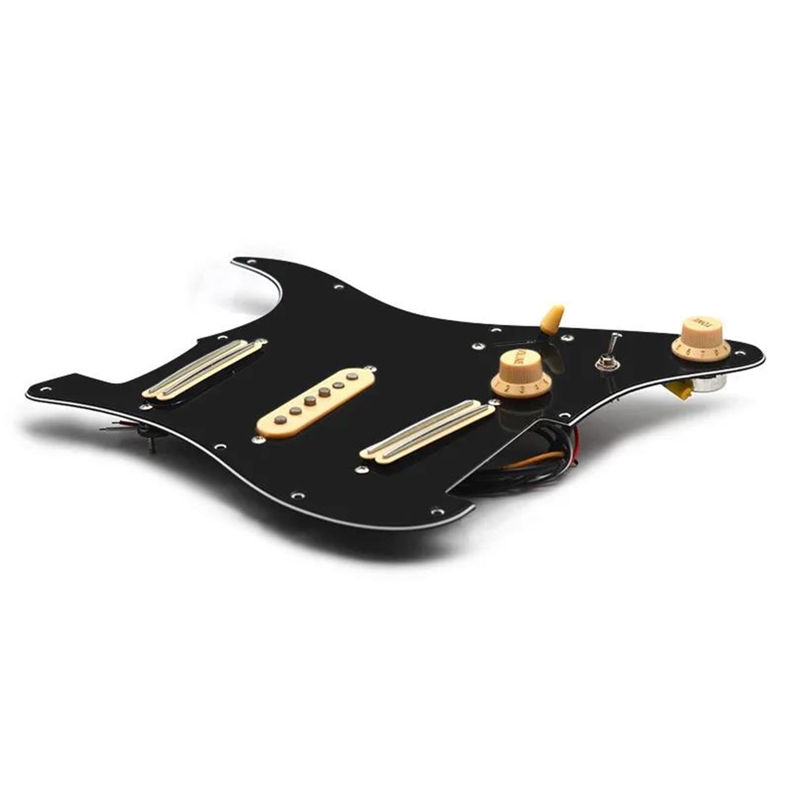 Pickup Per Battipenna Pre-cablato Battipenna Per Chitarra Precablato SSS | Alnico 5 Pickup/3 Bobine Singole Caricate Con Protezione Push-pull Divisa Per Parti Di Chitarra Elettrica(3/4)